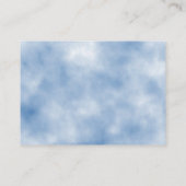 我々は、パステルブルーブックスのベビーを待つことができる エンクロージャーカード (裏面)