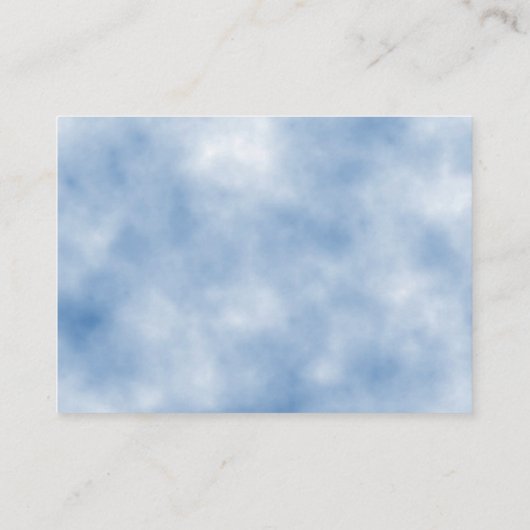 我々は、パステルブルーブックスのベビーを待つことができる エンクロージャーカード (裏面)