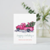 我々は、ピンクのトラックの松の木、休日を移動した 案内ポストカード (スタンド正面)