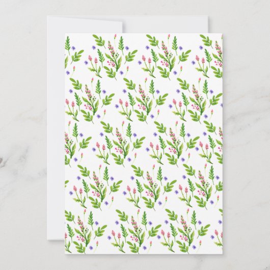 「我々は」フローラ結婚の発表 招待状 (裏面)