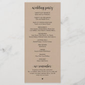 我々は、ブラウンモダンクラフトの式を行う プログラム (裏面)