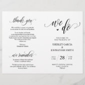 我々は、ブラック、折り畳み式結婚プログラムを行う (正面)