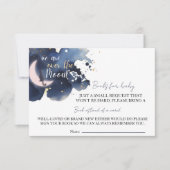 我々は、ベビーの赤ちゃんシャワーのための月の本の上にある 招待状 (正面)