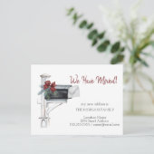 我々は、メールボックス松の木の枝を移動した 案内ポストカード (スタンド正面)