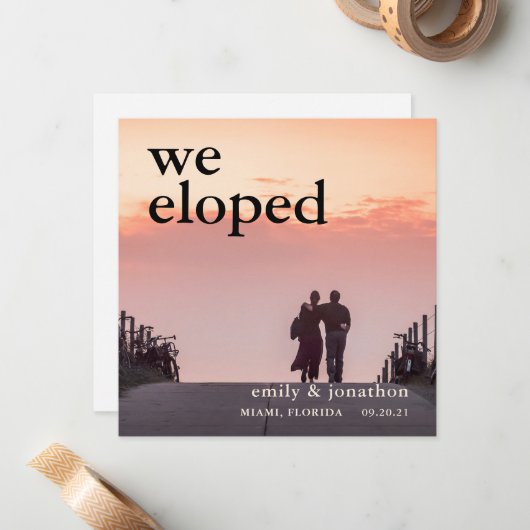 我々は、写真の取り消し発表を逃れた ノートカード (正面/裏面インサイチュ)