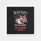 我々は、国民は十分な投票トランプ2024を持っていた スタンダードカクテルナプキン (正面)