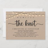 我々は、夕食の素朴駆け落ち結婚を結んだ 招待状 (正面)