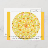 我々は、我々と考え同じだ。我々が生まれた全ては…... ポストカード (正面/裏面)