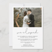 我々は、手書きのミニマルな発表を逃れた 招待状 (正面)