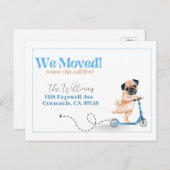 我々は、新しいアドレス犬の発表に移動した ポストカード (正面/裏面)