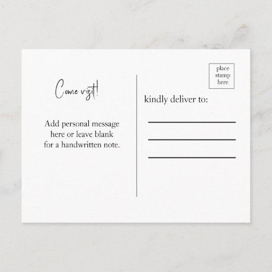 我々は、新しいアドレス犬の発表に移動した ポストカード (裏面)