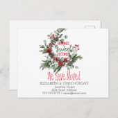 我々は、水の色のリース、ホーム甘いホーム移動 案内ポストカード (正面/裏面)