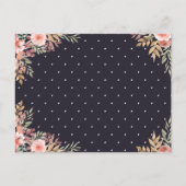 我々は|水彩バラとスモダンクリ結婚プト インビテーションポストカード (裏面)