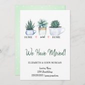 我々は、水色の花サボテン移動した (正面/裏面)