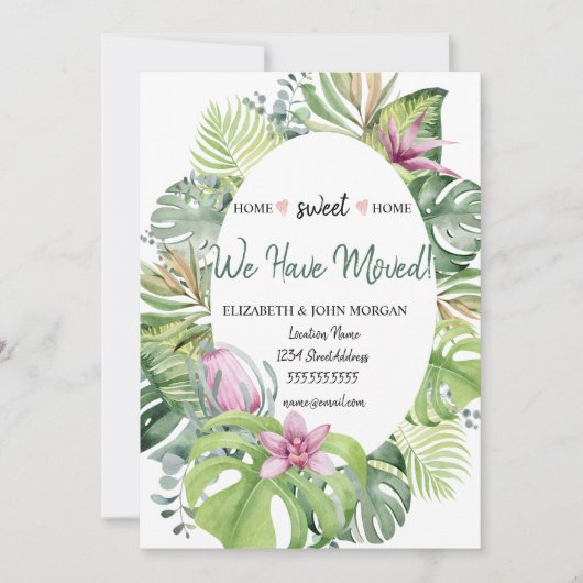 我々は、熱帯の花々を移動し葉た (正面)