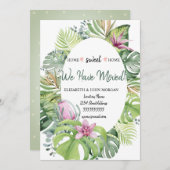 我々は、熱帯の花々を移動し葉た (正面/裏面)