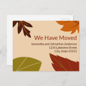 我々は、紅葉の動きを発表 ポストカード (正面/裏面)