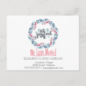 我々は、青いリース、喜んで移動した 案内ポストカード (正面)