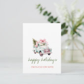 我々は、青トラック、松の木の休日を移動した 案内ポストカード (スタンド正面)