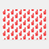 我々は#1!フォームフィンガーファンクラブチームスピリットおもしろい ラッピングペーパーシート (正面)