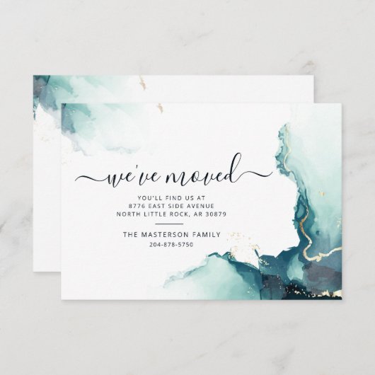 我々はAgateスクリプトを移動する発表 ノートカード (正面/裏面)