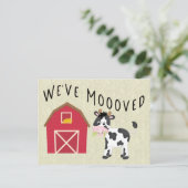 我々はBarn Change of Addressで牛を保護した ポストカード (スタンド正面)