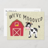 我々はBarn Change of Addressで牛を保護した ポストカード (正面/裏面)