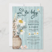 我々はBbqデイジーと沿岸ウッドカップルシャワーを行う 招待状 (正面)