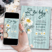 我々はBbqデイジーと沿岸ウッドカップルシャワーを行う 招待状