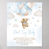 我々はbearバルーンを待つことができるベビー ポスター (正面)