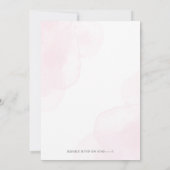 我々はbearバルーン女の子の赤ちゃんシャワーを待つことができる 招待状 (裏面)