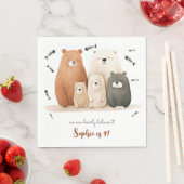 我々はbearly信じ it子供の誕生日 スタンダードランチョンナプキン (インサイチュ)