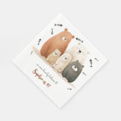 我々はbearly信じ it子供の誕生日 スタンダードランチョンナプキン (角)