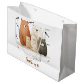 我々はbearly信じ it子供の誕生日 ラージペーパーバッグ (正面アングル)