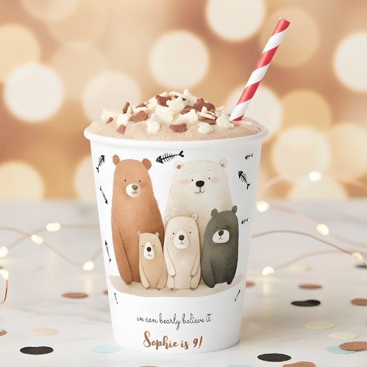我々はbearly信じ it子供の誕生日 紙コップ