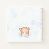 我々はBearly待ち男の子のシャワーのゲストブック ノートブック (裏面)