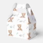 我々はBEARLY待ち男の子のシャワー青い水色 フェイバーボックス (裏面サイド)