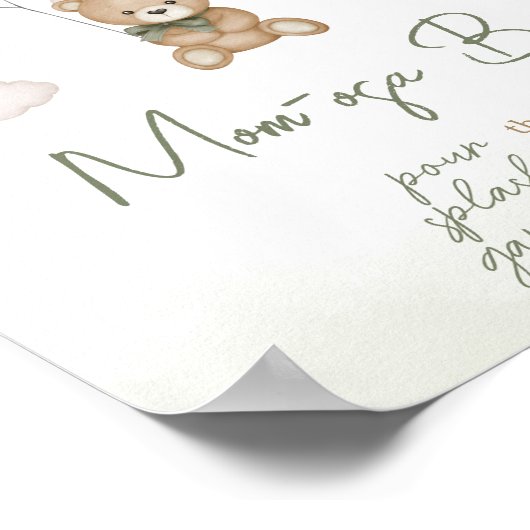 我々はbearly待つことができるグリーンボホマムオーサバー ポスター (角)