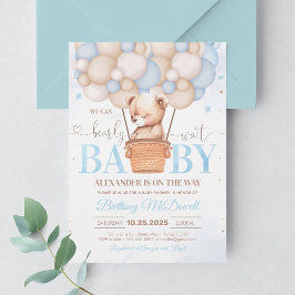 我々はbearly待つことができクマテーマ赤ちゃんシャワー 招待状