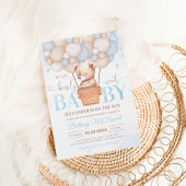 我々はbearly待つことができクマテーマ赤ちゃんシャワー 招待状