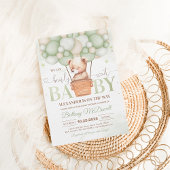 我々はbearly待つことができクマテーマ赤ちゃんシャワー 招待状