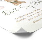 我々はbearly待つことができグリーンボーホー言わないベビー ポスター (角)