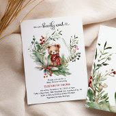 我々はbearly待つことができフェスティバルかわいいクマ赤ちゃんシャワー 招待状