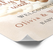 我々はBohoパーティー歓迎サインを待つことができる ポスター (角)