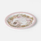 我々はBohoベアファミリー赤ちゃんシャワーを待つことができる ペーパープレート (アングル)