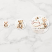 我々はBohoベビーシャワーテーブル紙吹雪を待つことができる コンフェッティ (裏面)