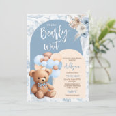 我々はBohoベビーベイビーシャワーを待つことができる 招待状 (スタンド正面)