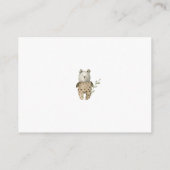 我々はBoho本のベビーを待つことができる エンクロージャーカード (裏面)