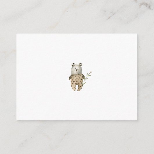 我々はBoho本のベビーを待つことができる エンクロージャーカード (裏面)