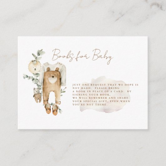 我々はBoho本のベビーを待つことができる エンクロージャーカード (正面)